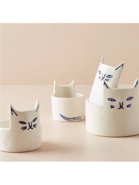 Anthropologie Kaye Blegvad cat measuring cups